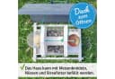 Zooprinz Vogelhaus Bird Kitchen mit Sitzstangen, Schutzdach, Seil für Wildvögel, Plexiglasscheiben, wetterfestes Vollholz Bild 4