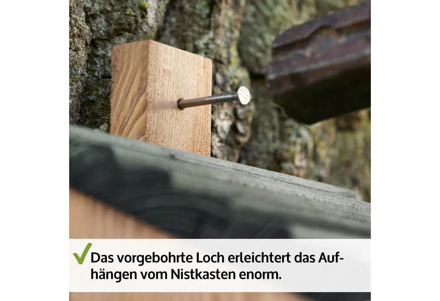 Zooprinz Nistkasten Vogelhaus Braun Vollholz Pultdach