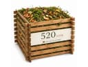 ONBEST Holzkomposter 520L FSC-Holz Stecksystem Braun Bild 2