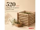 ONBEST Holzkomposter 520L FSC-Holz Stecksystem Braun Bild 3