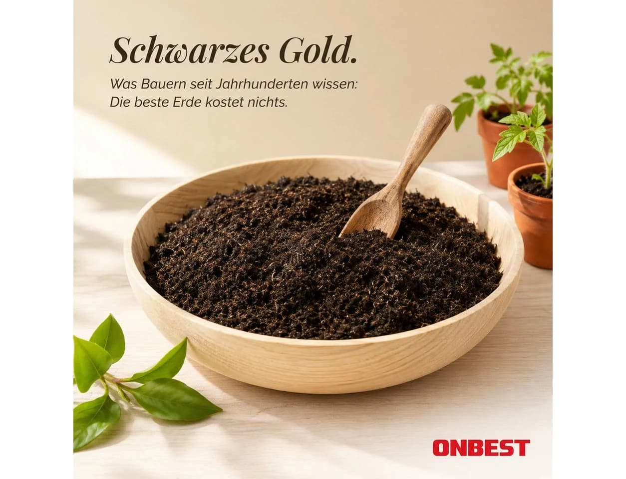 ONBEST Holzkomposter 520L FSC-Holz Stecksystem Braun - Bild 5