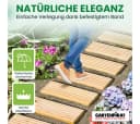 Gartenpirat Holzfliesen Lärche Rollweg 2,5m Bild 1