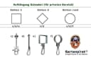 Gartenpirat Schaukelsitz robust aus Gummi in schwarz mit Seil Bild 4