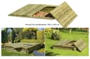 Gartenpirat Sandkastendeckel Holz 158x157 cm für 180x180 cm Sandkasten Bild 3