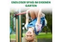 Gartenpirat Turnreck aus Kiefer imprägniert mit Reckstange rot Bild 4