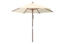 anndora Sonnenschirm 2,5m Rund Beige Polyester mit UV-Schutz Bild 2