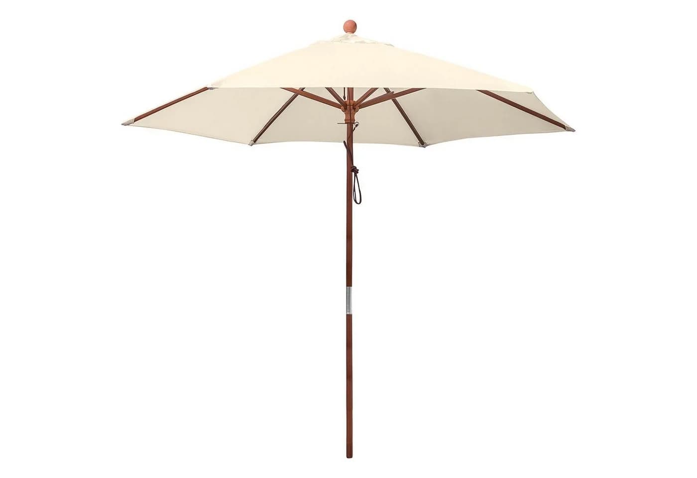 anndora Sonnenschirm 2,5m Rund Beige Polyester mit UV-Schutz - Bild 2