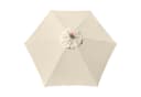 anndora Sonnenschirm 2,5m Rund Beige Polyester mit UV-Schutz Bild 4