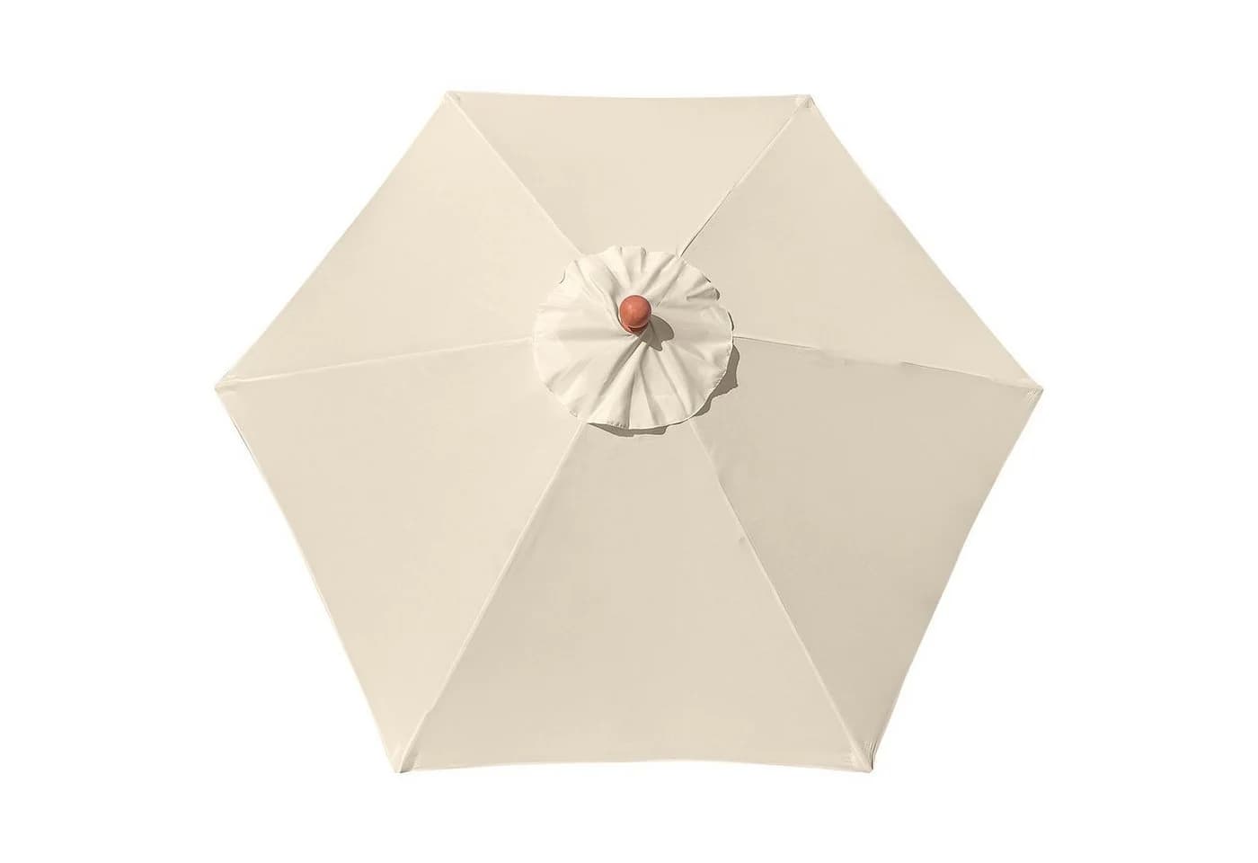 anndora Sonnenschirm 2,5m Rund Beige Polyester mit UV-Schutz - Bild 4