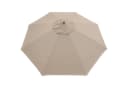 anndora Sonnenschirm 4m rund Marktschirm Braun Polyester Bild 1