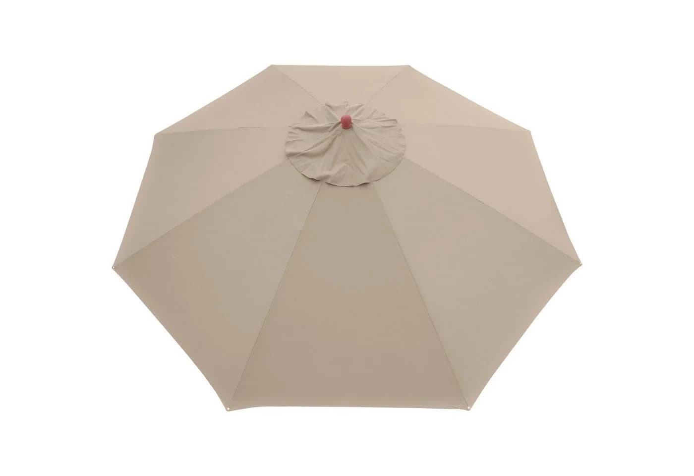 anndora Sonnenschirm 4m rund Marktschirm Braun Polyester