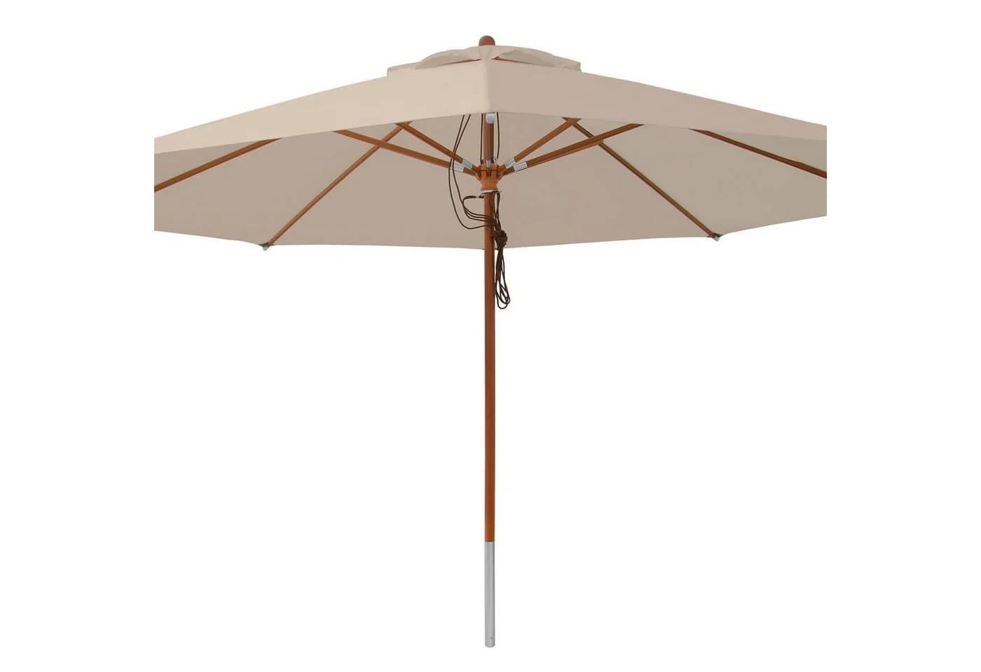 anndora Sonnenschirm 4m rund Marktschirm Braun Polyester - Bild 2