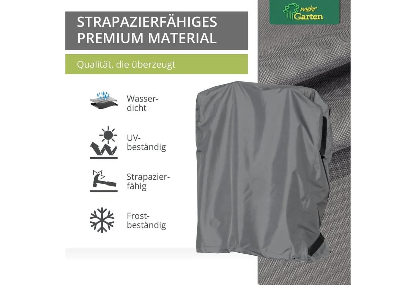 mehr Garten Premium Schutzhülle für Klappsessel wasserdicht UV-Schutz - Bild 3