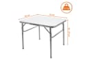 Spetebo Klapptisch Universal Campingtisch Grau Silber Höhenverstellbar Bild 1