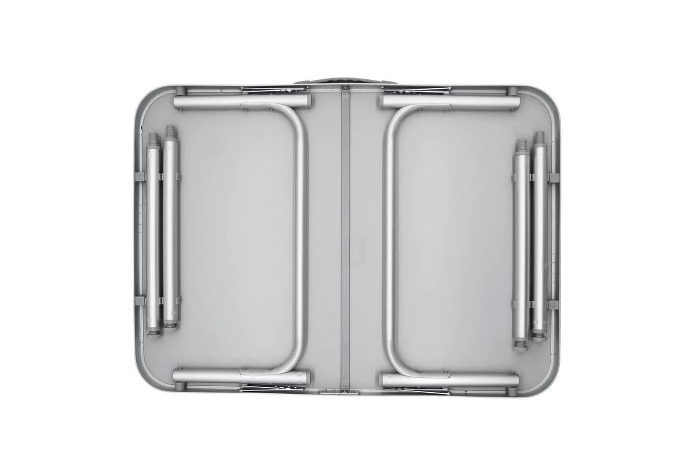 Spetebo Klapptisch Universal Campingtisch Grau Silber Höhenverstellbar - Bild 3