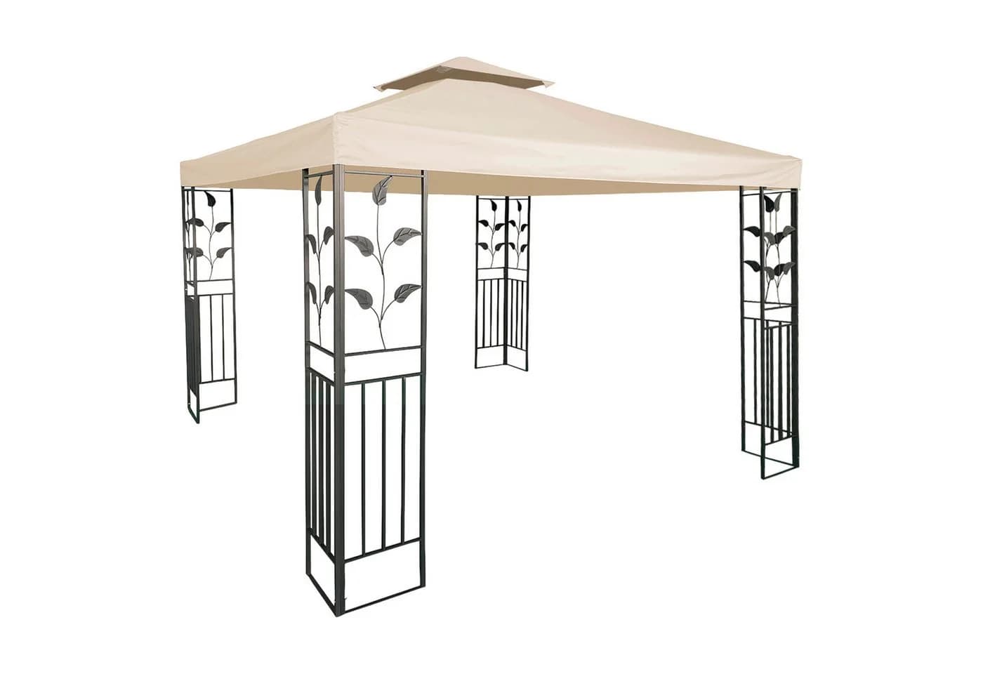 Spetebo Pavillon-Ersatzdach mit Kaminabzug Beige - Bild 2