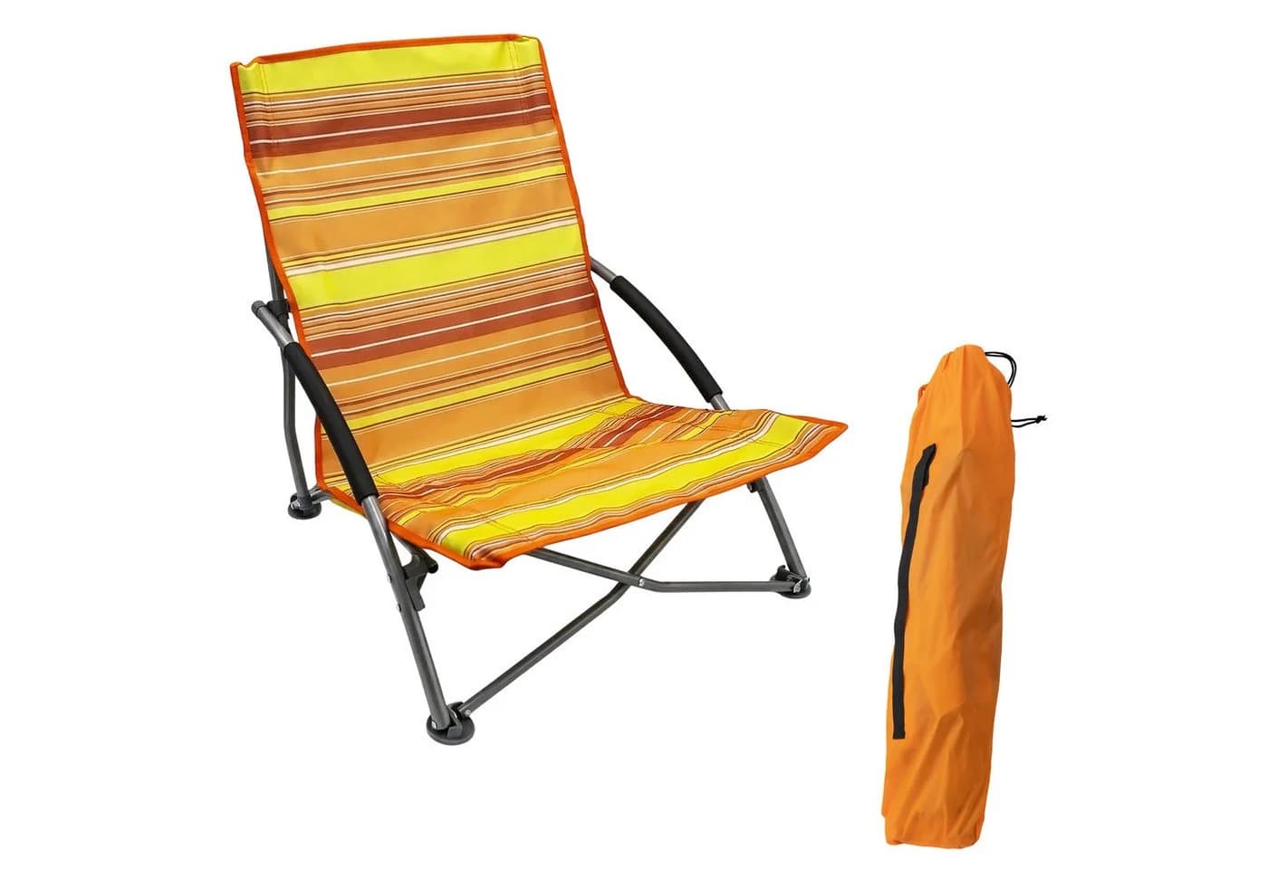 Spetebo Campingstuhl Orange Klappbar mit Tragetasche - Bild 2