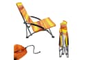 Spetebo Campingstuhl Orange Klappbar mit Tragetasche Bild 3