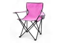 Spetebo Campingstuhl mit Getränkehalter und Tragetasche - Pink Bild 2