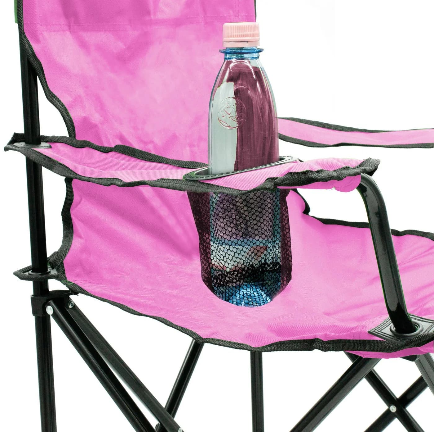 Spetebo Campingstuhl mit Getränkehalter und Tragetasche - Pink - Bild 4