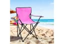 Spetebo Campingstuhl mit Getränkehalter und Tragetasche - Pink Bild 5