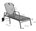 MWH Gartenliege Savoy 187 x 81 x 52 cm Bild 4