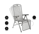 MWH Relaxsessel Savoy Metall Klappbar Verstellbar Bild 3
