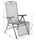 MWH Relaxsessel Savoy Metall Klappbar Verstellbar Bild 5