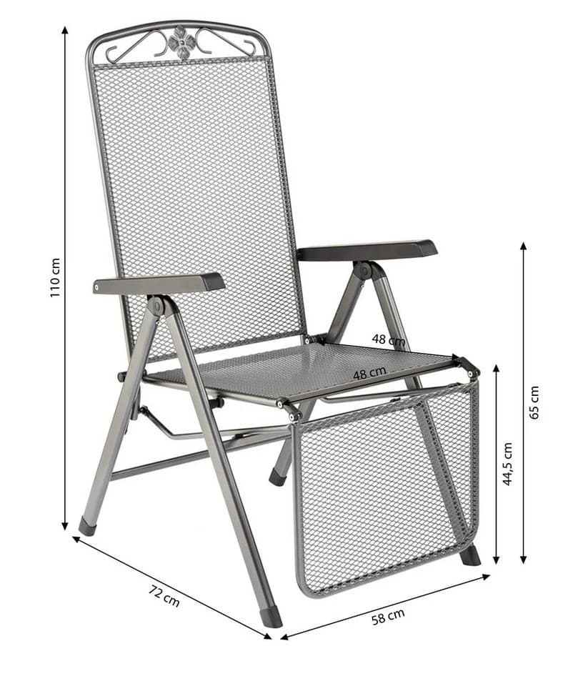 MWH Relaxsessel Savoy Metall Klappbar Verstellbar - Bild 5