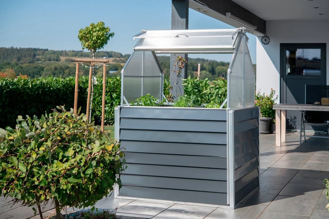 Ambia Garden Hochbeet Store & Grow Anthrazit Metall - Bild 2