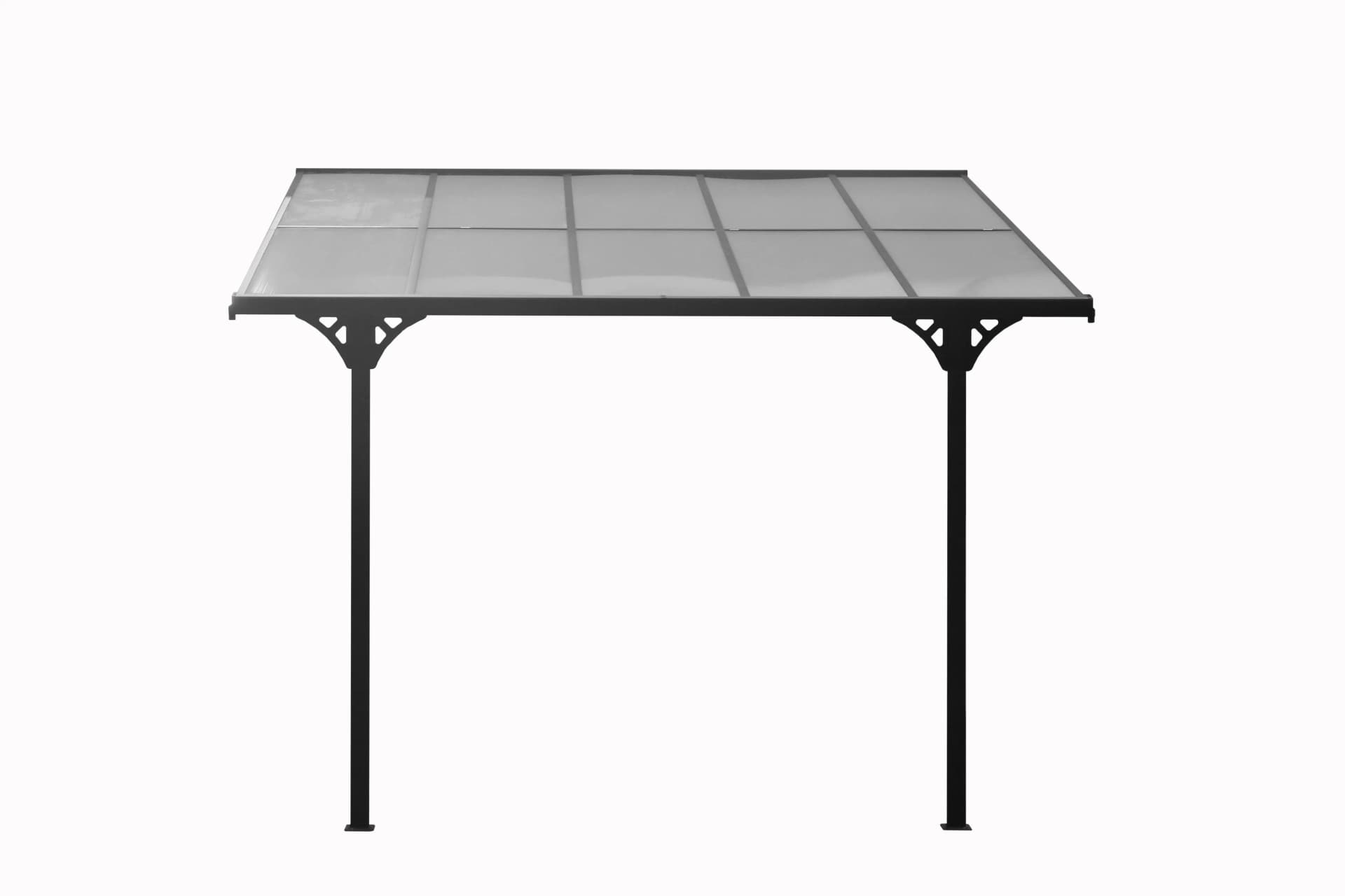 Westmann Terrassenüberdachung Bruce Schwarz Aluminium - Bild 2