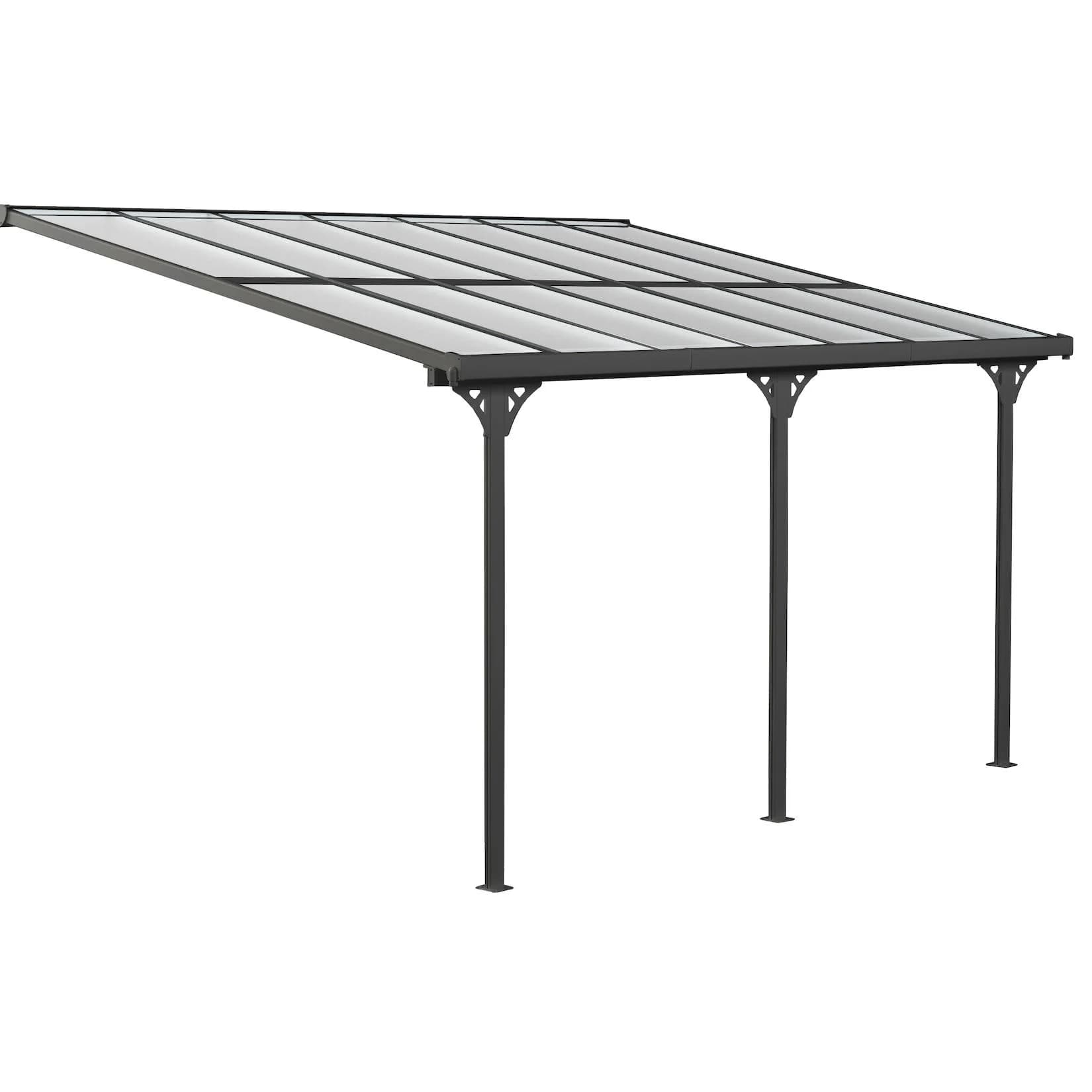 Westmann Terrassendach Bruce Schwarz Aluminium Terrassenüberdachungen