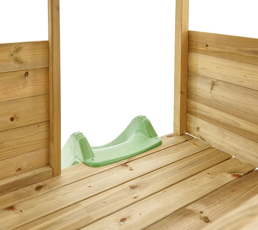 Westmann Spielhaus Wildnis inkl. Rutsche Holz Stelzenhaus Natur - Bild 4