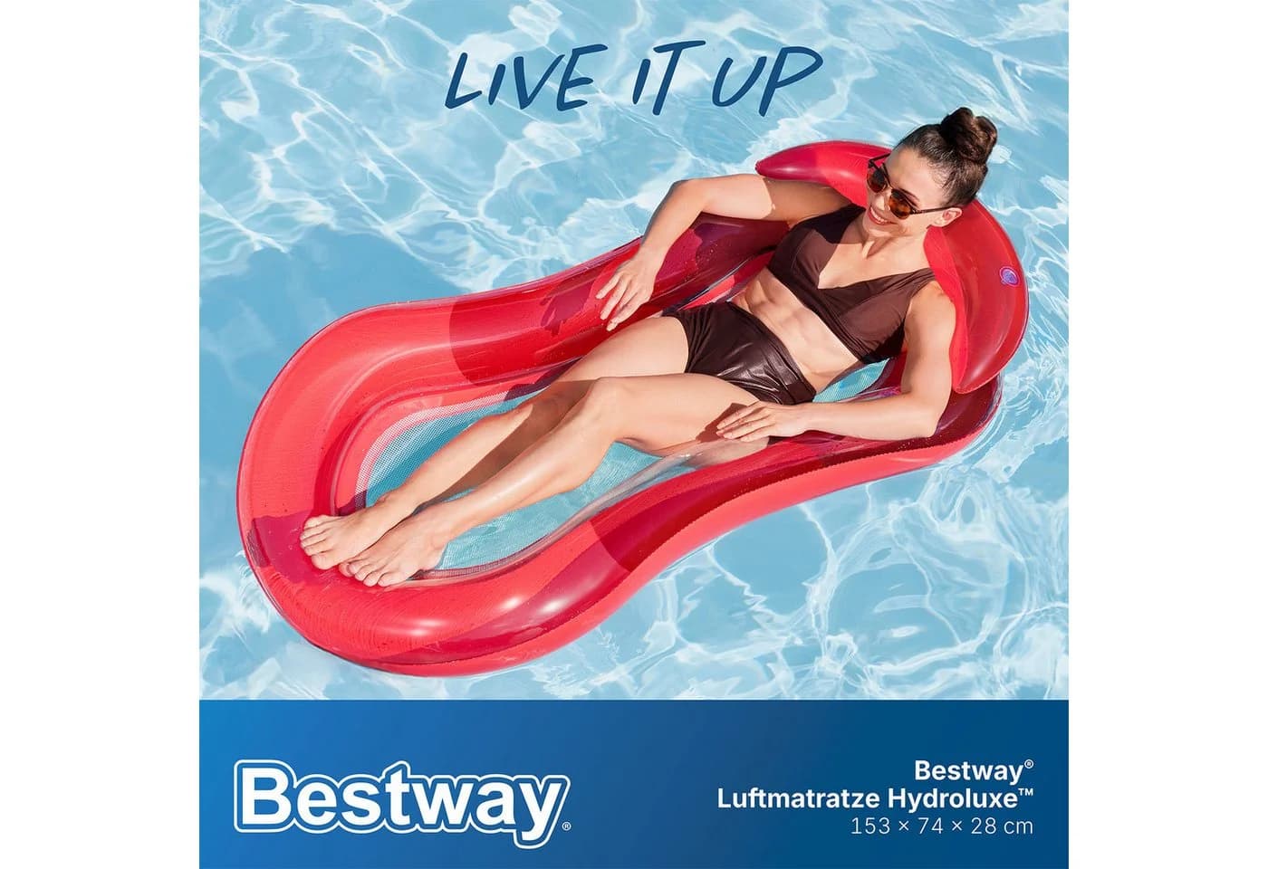 Bestway Badeinsel Hydroluxe™ Luftmatratze Rot