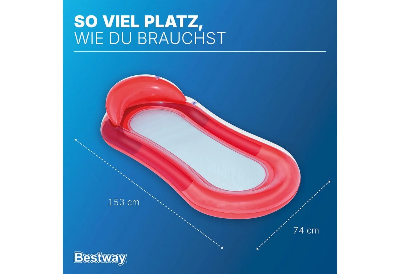 Bestway Badeinsel Hydroluxe™ Luftmatratze Rot - Bild 3