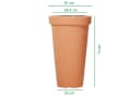 KAGM Pflanzkübel XXL 2er Set Terracotta Kunststoff mit Pflanzeinsatz Bild 1