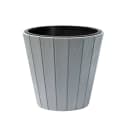 KAGM Pflanzkübel Grau Holzoptik mit Pflanzeinsatz Bild 2