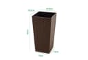KAGM Pflanzkübel Blumenkübel Blumentopf in Rattan-Optik Braun Bild 1