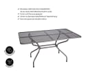 Royal Garden Gartentisch Streckmetall 145 x 90 cm Bild 1