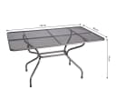 Royal Garden Gartentisch Streckmetall 145 x 90 cm Bild 4