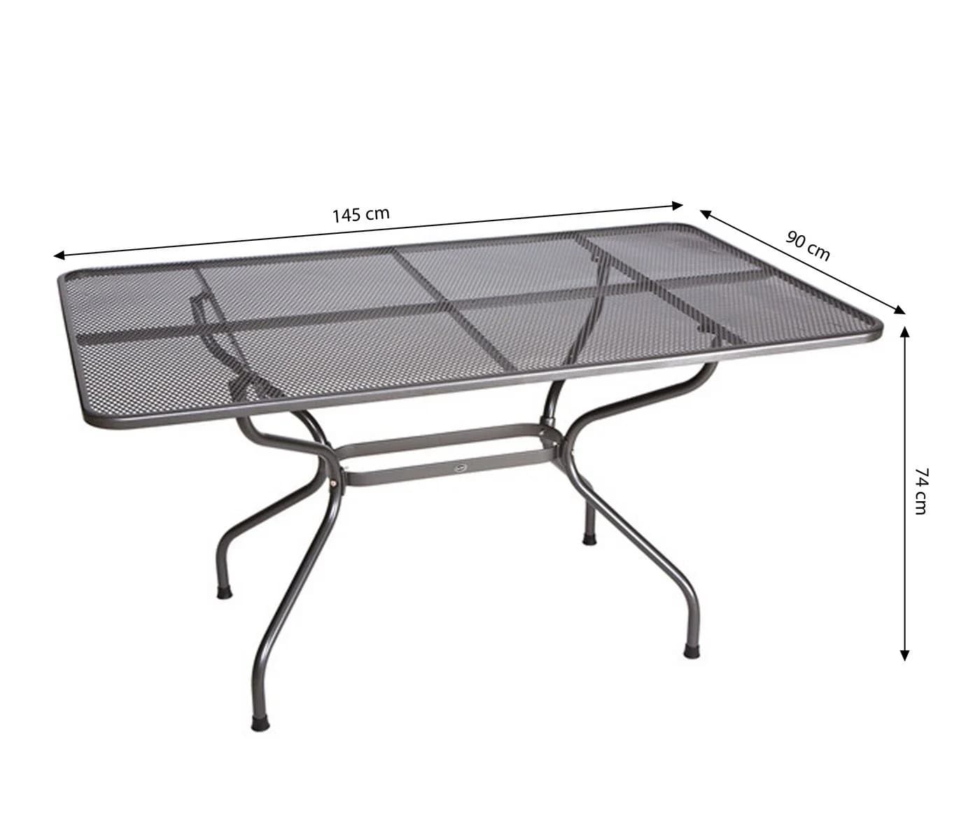 Royal Garden Gartentisch Streckmetall 145 x 90 cm - Bild 4