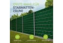 Juskys PVC Sichtschutzstreifen Grün für Doppelstabmatten Zaun Bild 1