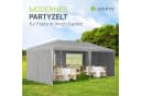 Juskys Partyzelt 3x6m Anthrazit mit 6 Seitenteilen Bild 2