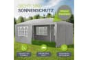 Juskys Partyzelt 3x6m Anthrazit mit 6 Seitenteilen Bild 4