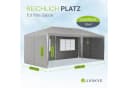 Juskys Partyzelt 3x6m Anthrazit mit 6 Seitenteilen Bild 5