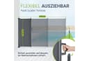 Juskys Seitenmarkise Dubai 300x190 cm ausziehbar blickdicht anthrazit Bild 4