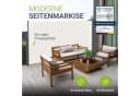Juskys Seitenmarkise Dubai Beige Ausziehbar Bild 2