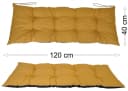 Rattani Sitzkissen für Gartenbank 120x40 cm wasserabweisend Bild 2