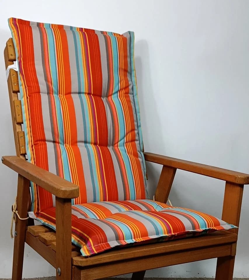 Rattani Hochlehnerauflage Karina 120x50 cm Caribe Outdoor Acrylic Dralon