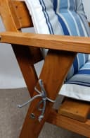 Rattani Hochlehnerauflage Karina 120x50 cm Caribe Outdoor Acrylic Dralon Bild 4